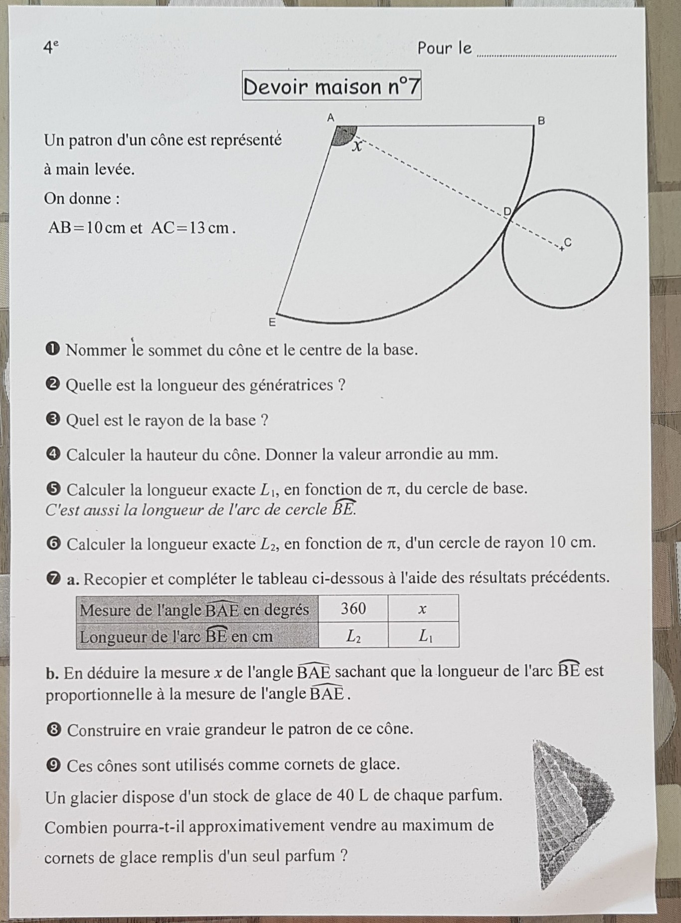 Devoir Maison Dm De Maths 6eme Dm maths 4ème | digiSchool devoirs